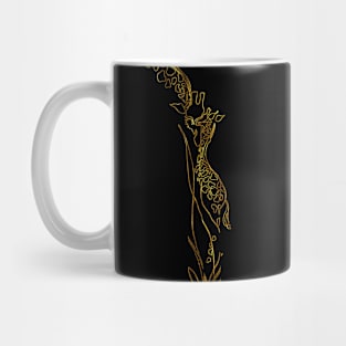 Giraffe Love BLACK & GOLD Mug